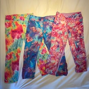 Tie dye Champion colorful crop leggings